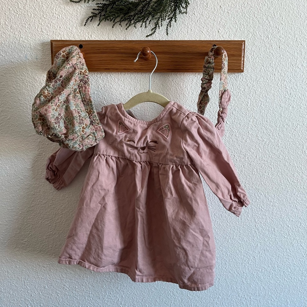 Kids Pink Floral Matching Set